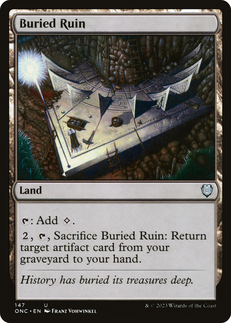 Buried Ruin (147) [Commander: Phyrexia: All Will Be One] - Deck Out Gaming