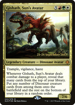 Gishath, Sun's Avatar (222s) [Prerelease Cards] foil - Deck Out Gaming