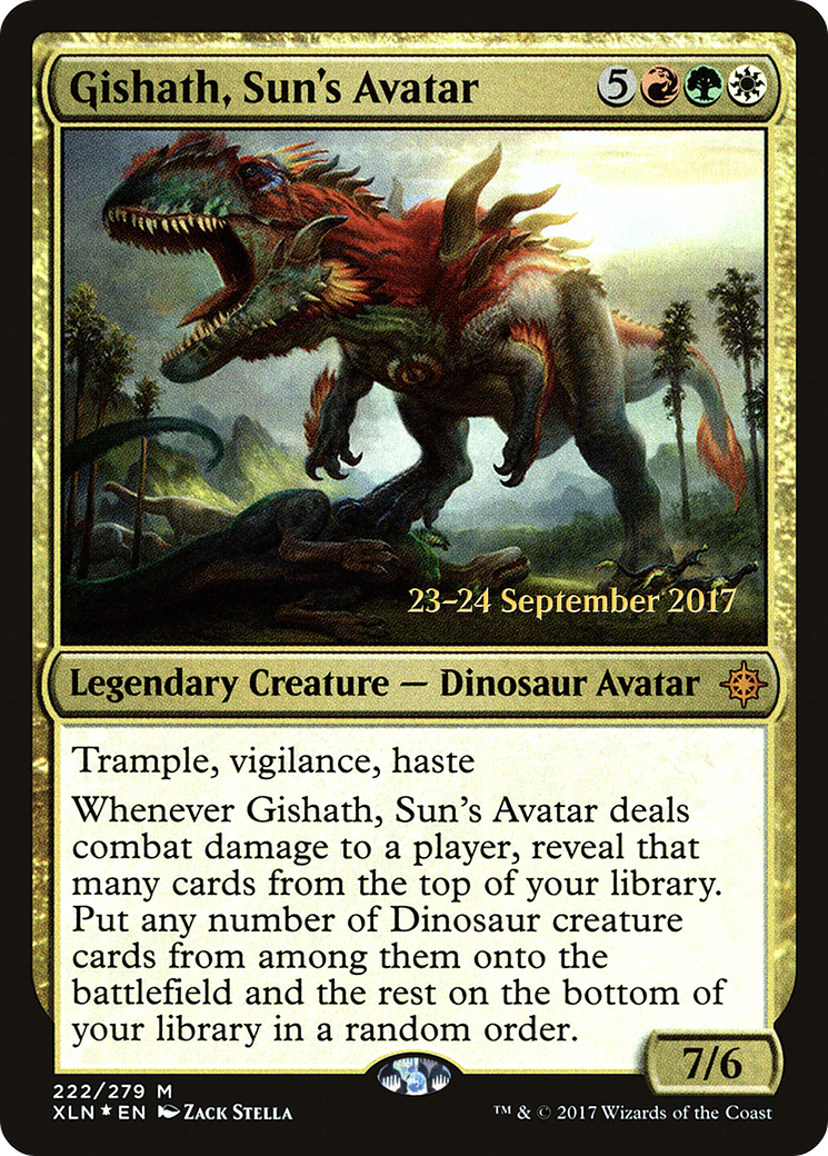 Gishath, Sun's Avatar (222s) [Prerelease Cards] foil - Deck Out Gaming