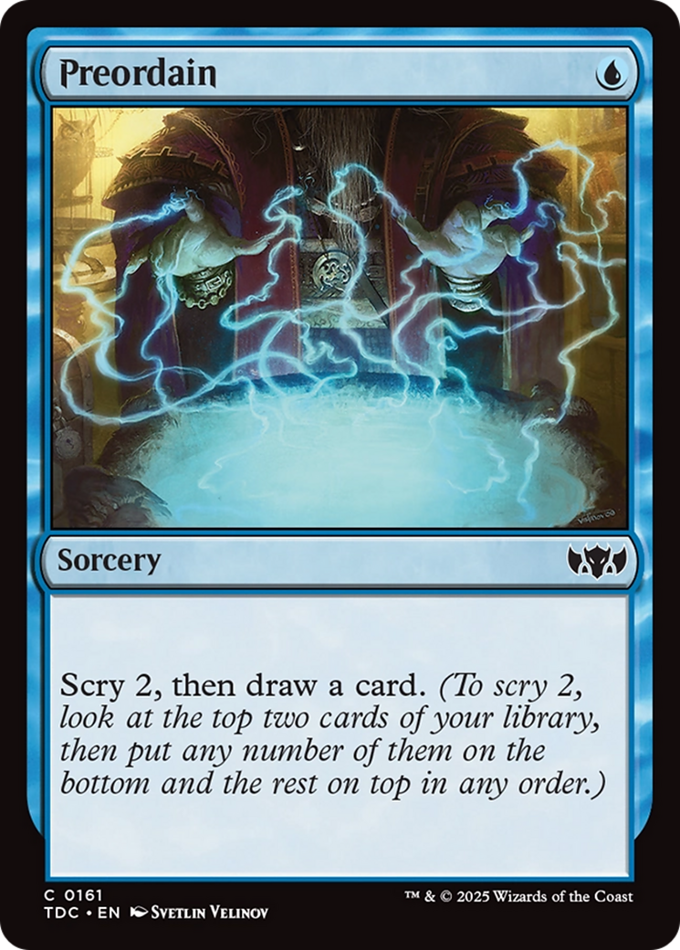 Preordain (161) [Commander: Tarkir: Dragonstorm] - Deck Out Gaming