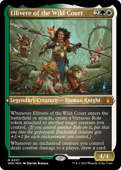 Ellivere of the Wild Court (Display Commander) - Thick Stock (57) [Wilds of Eldraine Commander] foil - Deck Out Gaming