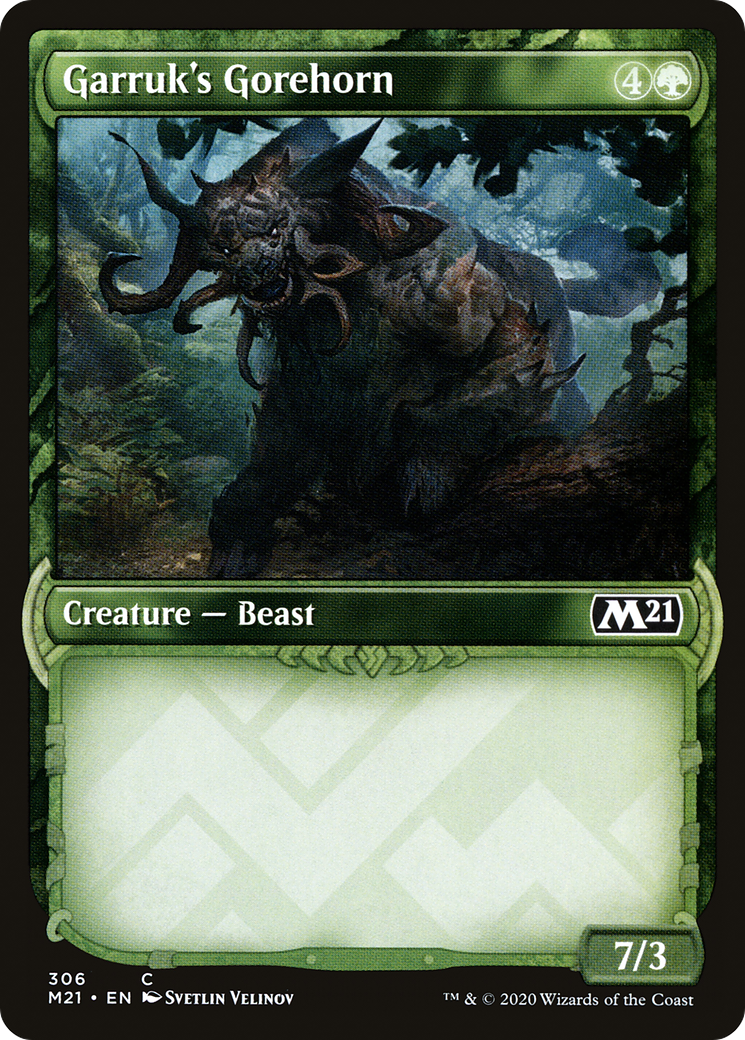 Garruk's Gorehorn (306) [Core Set 2021] foil - Deck Out Gaming