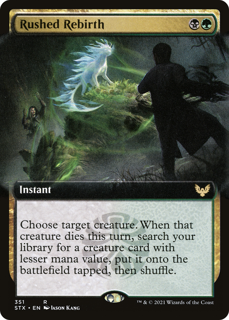 Rushed Rebirth (Extended Art) (351) [Strixhaven: School of Mages] - Deck Out Gaming