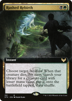 Rushed Rebirth (Extended Art) (351) [Strixhaven: School of Mages] - Deck Out Gaming