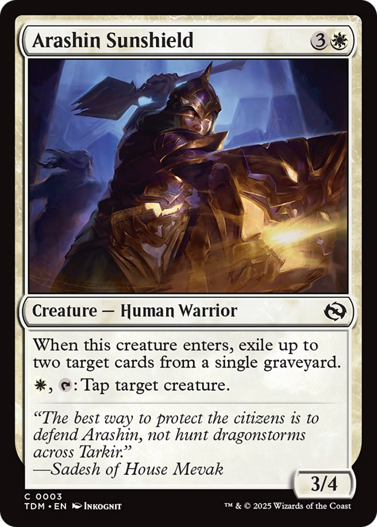 Arashin Sunshield (3) [Tarkir: Dragonstorm] - Deck Out Gaming
