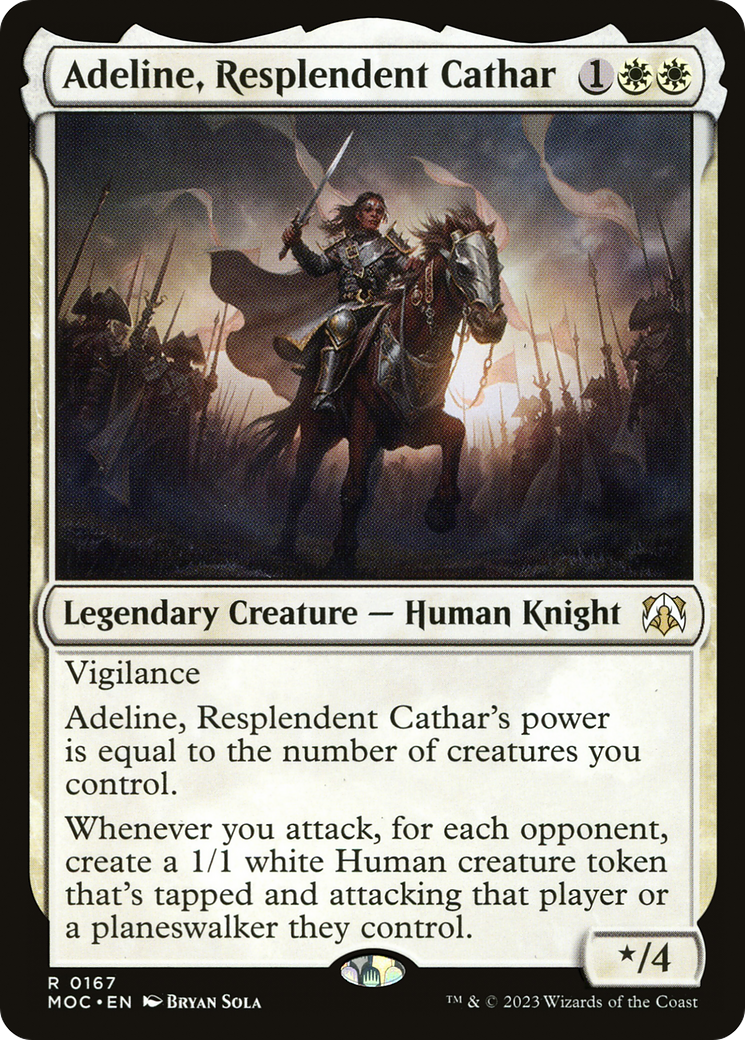 Adeline, Resplendent Cathar (167) [March of the Machine Commander] - Deck Out Gaming