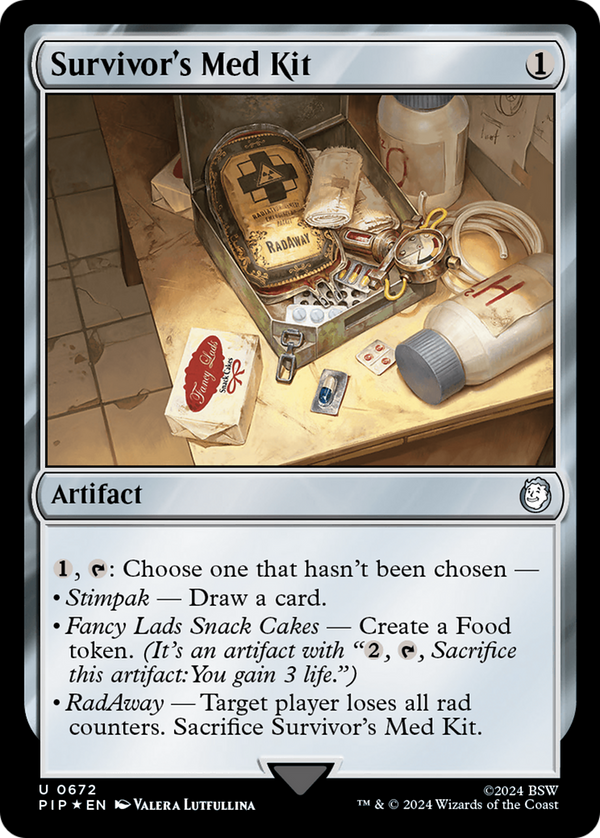 Survivor's Med Kit (Surge Foil) (672) [Fallout] foil - Deck Out Gaming