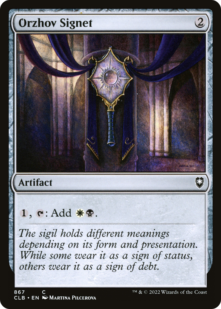 Orzhov Signet (867) [Commander Legends: Battle for Baldur's Gate] - Deck Out Gaming
