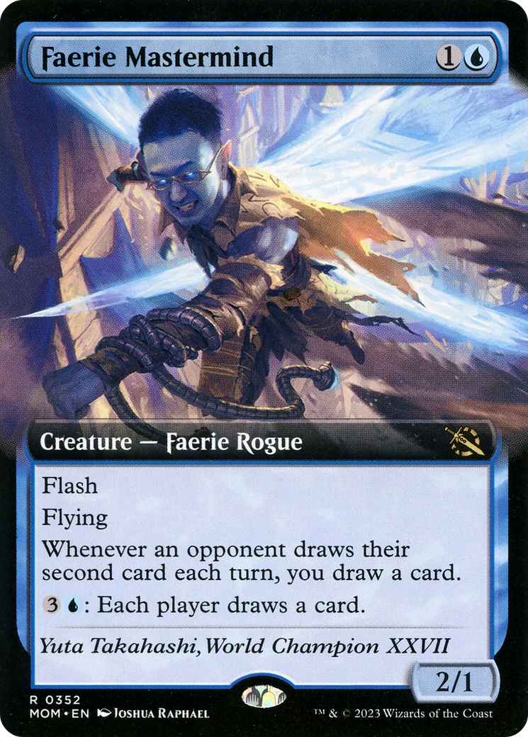 Faerie Mastermind (Extended Art) (352) [March of the Machine] foil - Deck Out Gaming