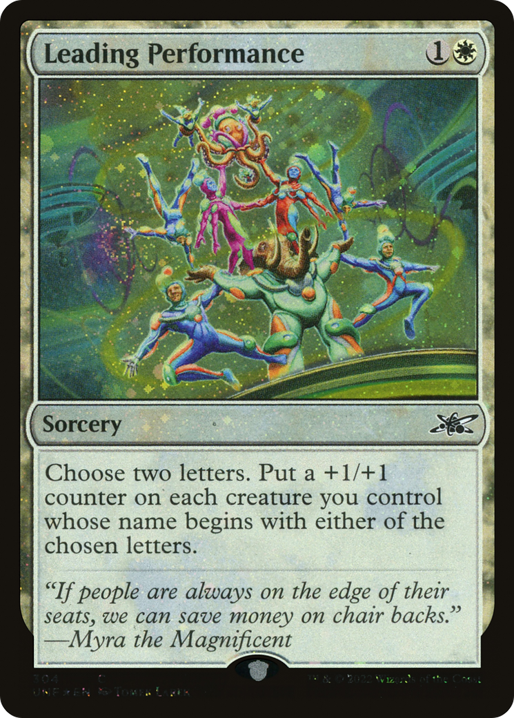 Leading Performance (Galaxy Foil) (304) [Unfinity] foil - Deck Out Gaming