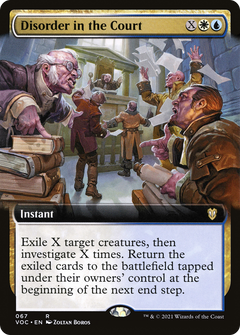 Disorder in the Court (Extended Art) (67) [Crimson Vow Commander] - Deck Out Gaming