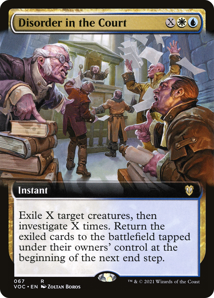 Disorder in the Court (Extended Art) (67) [Crimson Vow Commander] - Deck Out Gaming