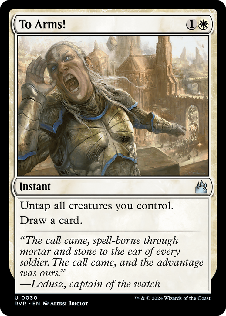 To Arms! (30) [Ravnica Remastered] foil - Deck Out Gaming