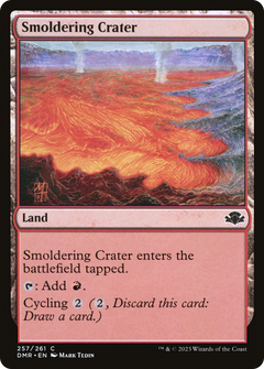 Smoldering Crater (257) [Dominaria Remastered] foil - Deck Out Gaming