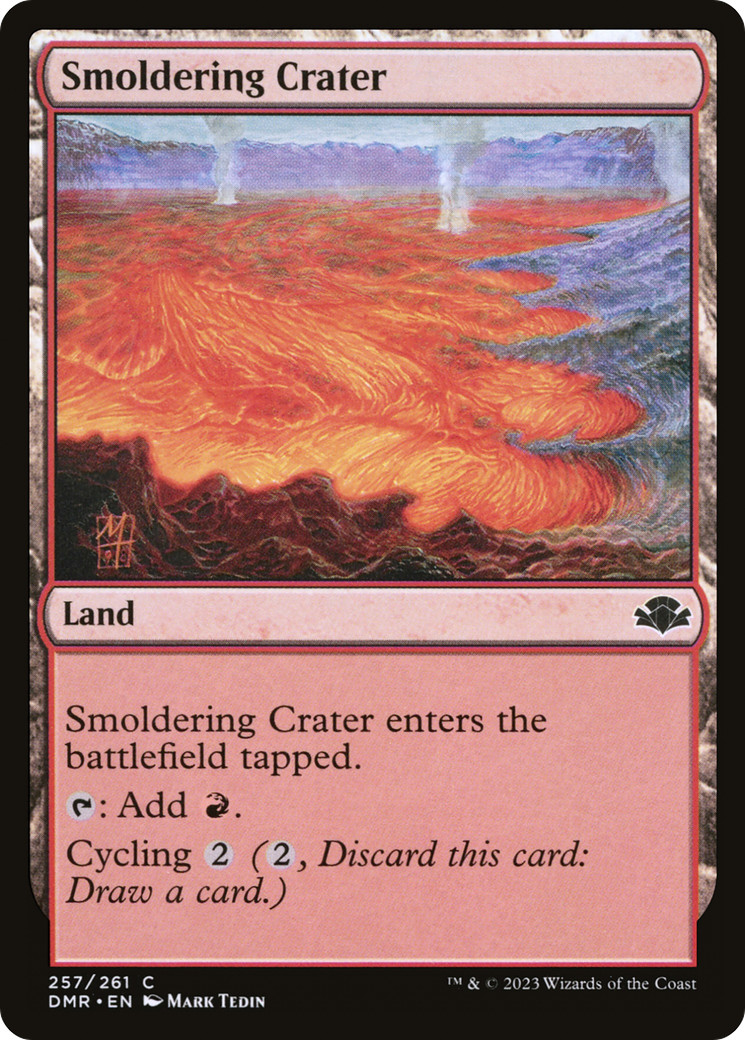 Smoldering Crater (257) [Dominaria Remastered] foil - Deck Out Gaming