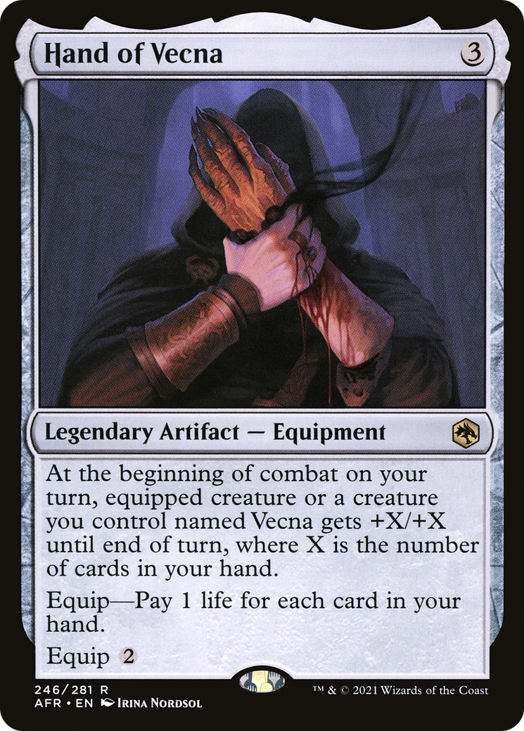 Hand of Vecna (246) [Adventures in the Forgotten Realms] foil - Deck Out Gaming