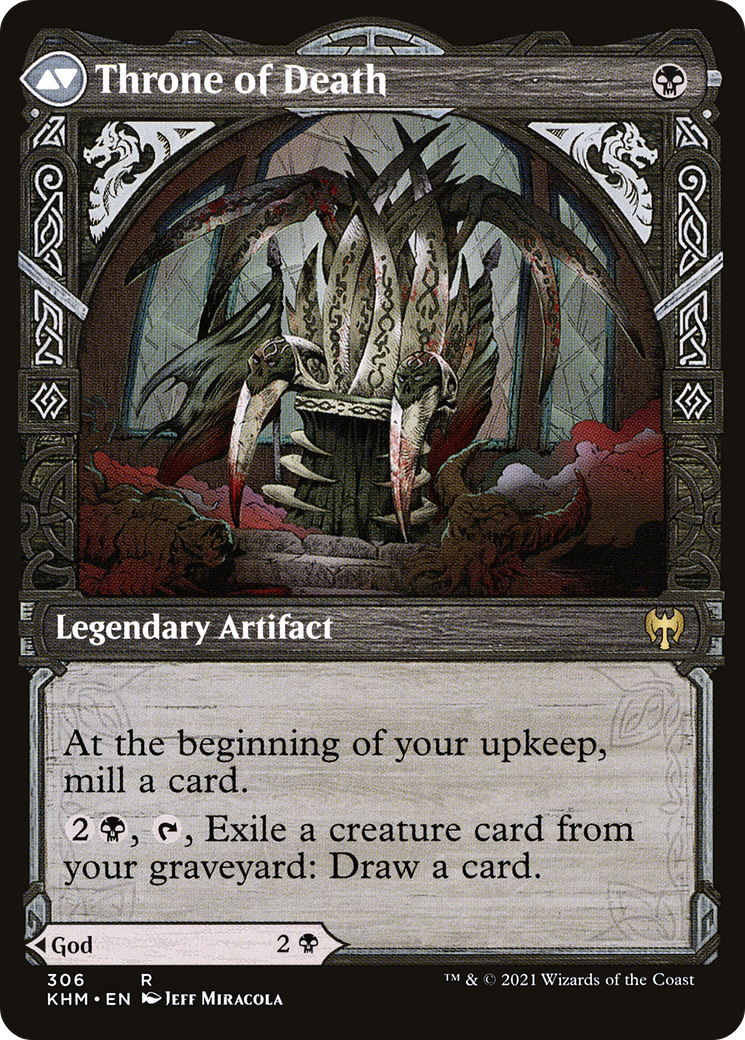 Egon, God of Death // Throne of Death (306) [Kaldheim] foil - Deck Out Gaming