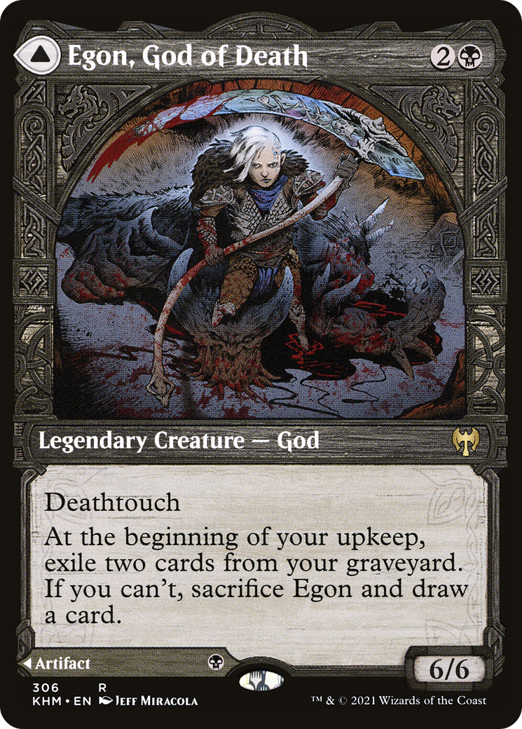 Egon, God of Death // Throne of Death (306) [Kaldheim] - Deck Out Gaming