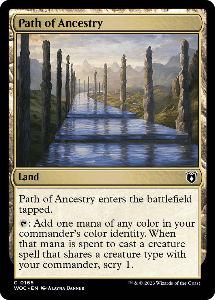 Path of Ancestry (165) [Wilds of Eldraine Commander] - Deck Out Gaming