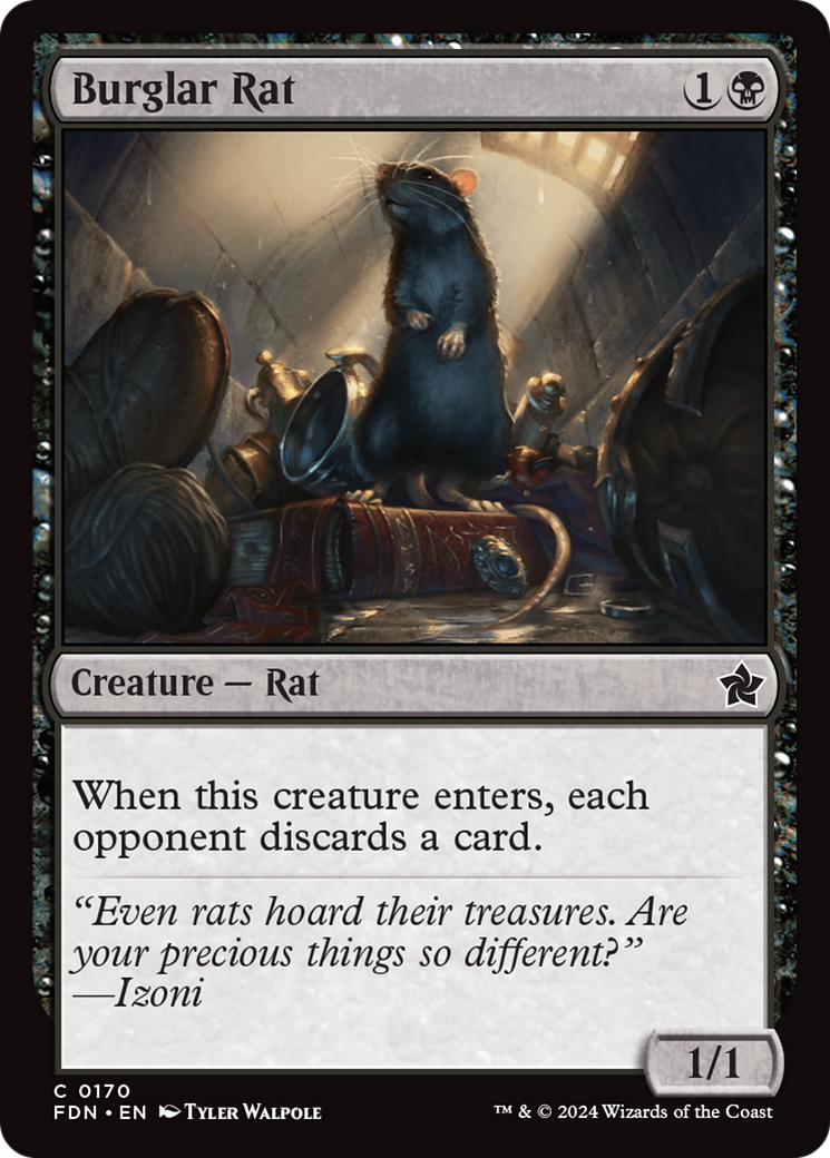 Burglar Rat (170) [Foundations] foil - Deck Out Gaming