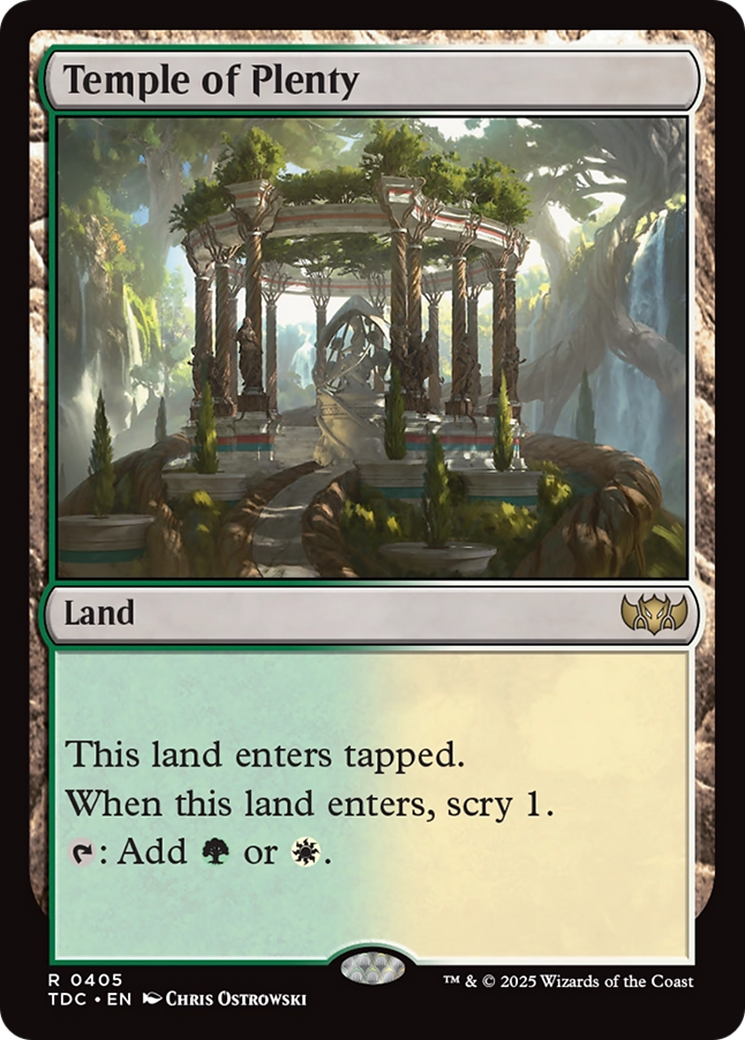 Temple of Plenty (405) [Commander: Tarkir: Dragonstorm] - Deck Out Gaming