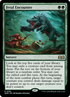 Feral Encounter (169) [Wilds of Eldraine] - Deck Out Gaming