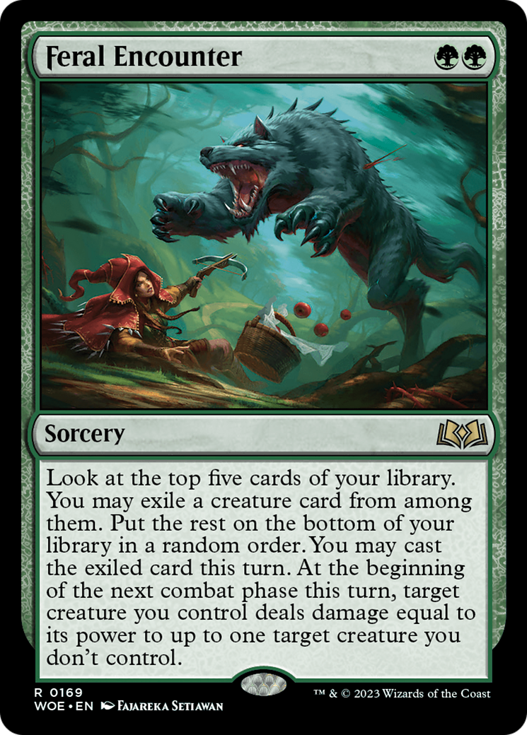 Feral Encounter (169) [Wilds of Eldraine] foil - Deck Out Gaming