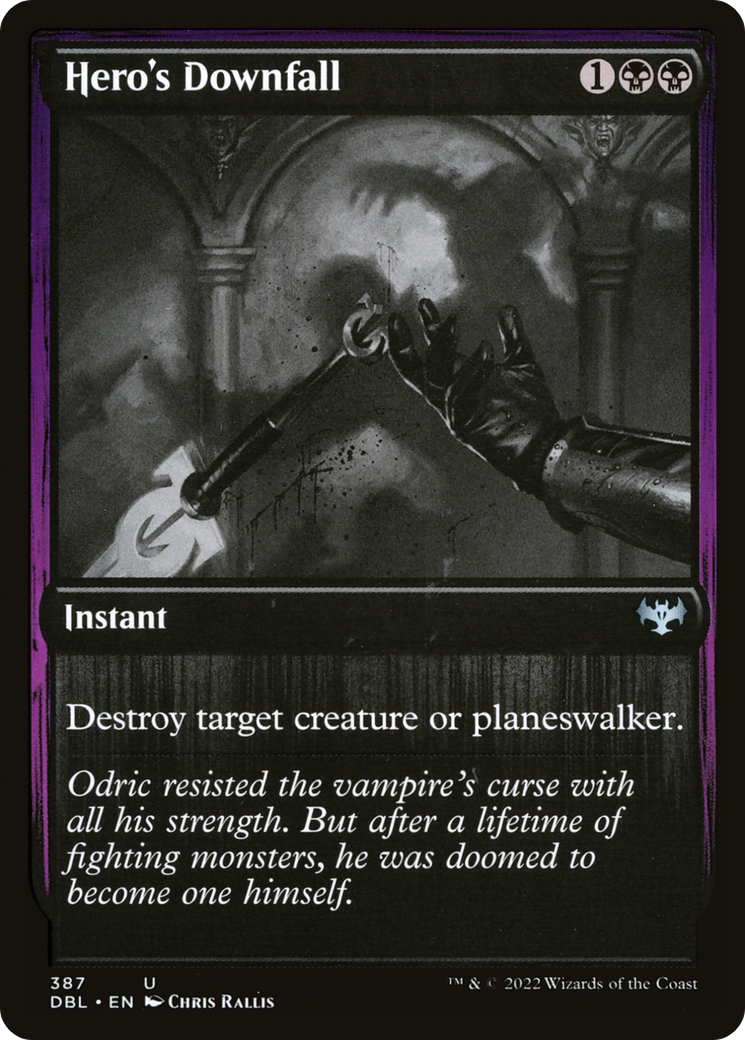 Hero's Downfall (387) [Innistrad: Double Feature] foil - Deck Out Gaming