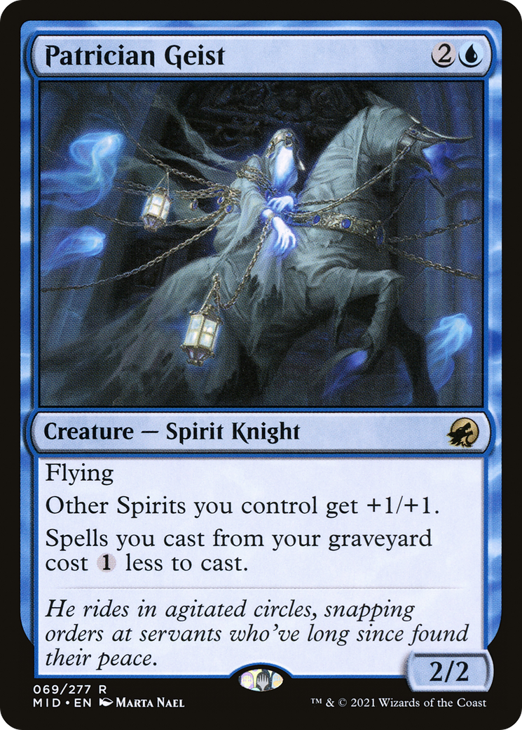 Patrician Geist (69) [Innistrad: Midnight Hunt] foil - Deck Out Gaming