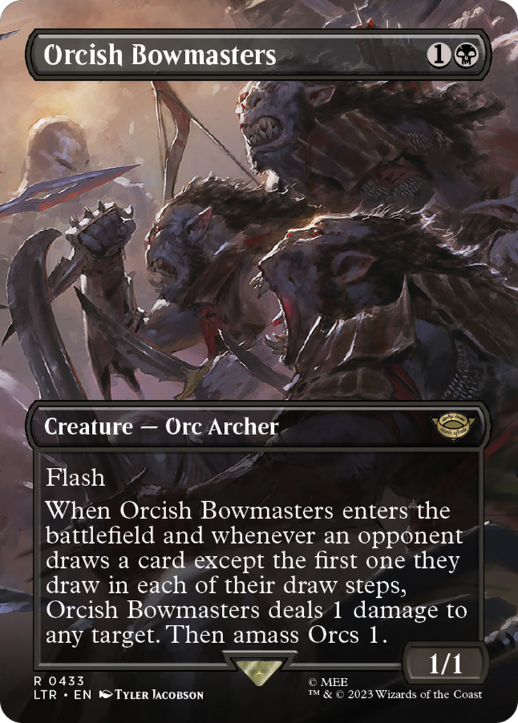 Orcish Bowmasters (Borderless) (433) [The Lord of the Rings: Tales of Middle-earth] foil - Deck Out Gaming