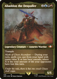Abaddon the Despoiler (319) [Warhammer 40,000 Commander] etched - Deck Out Gaming