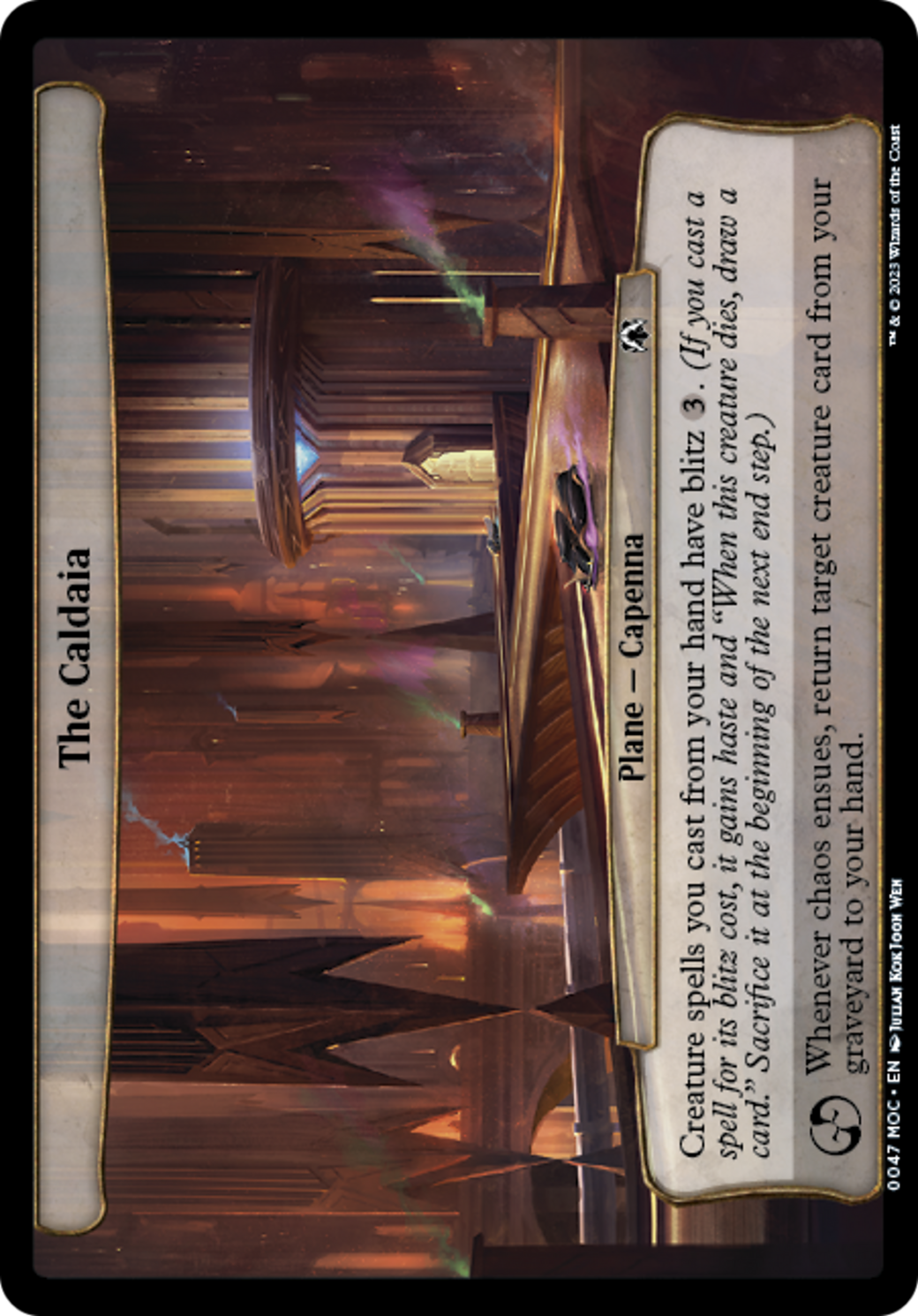 The Caldaia (47) [March of the Machine Commander] - Deck Out Gaming