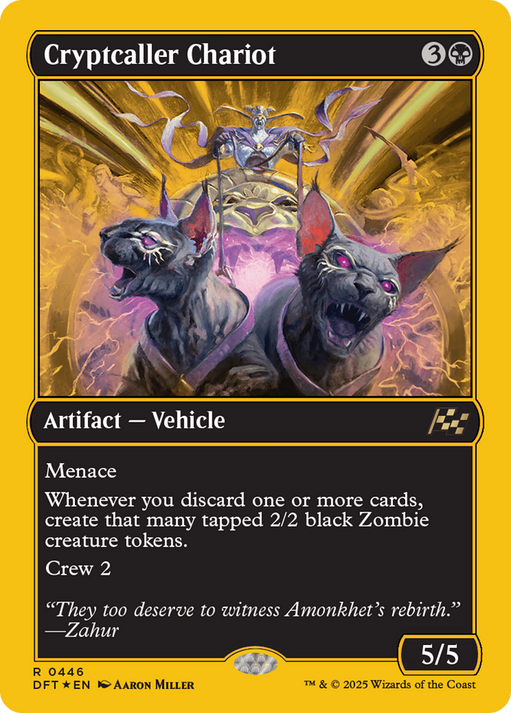 Cryptcaller Chariot (First-Place Foil) (446) [Aetherdrift] foil - Deck Out Gaming