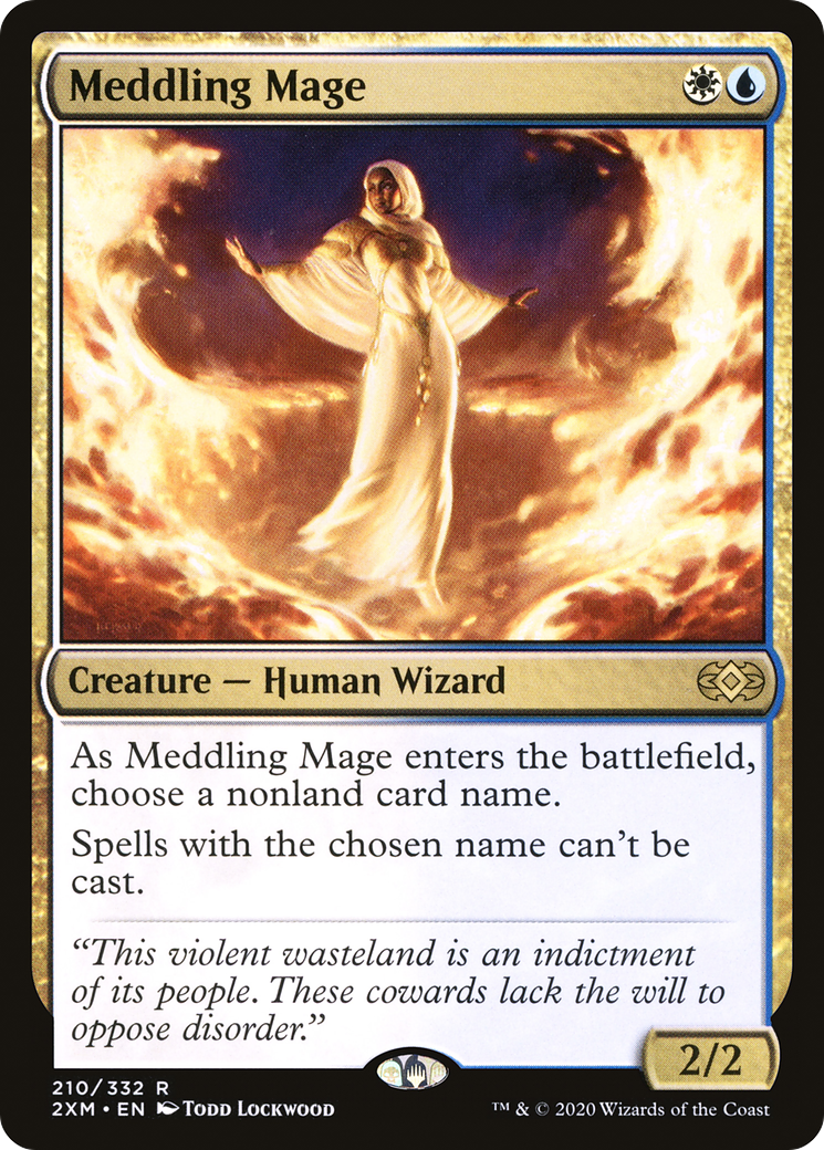Meddling Mage (210) [Double Masters] foil - Deck Out Gaming