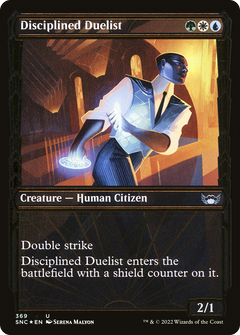 Disciplined Duelist (Gilded Foil) (369) [Streets of New Capenna] foil - Deck Out Gaming