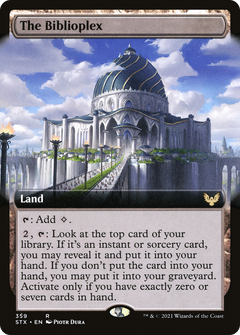 The Biblioplex (Extended Art) (359) [Strixhaven: School of Mages] foil - Deck Out Gaming