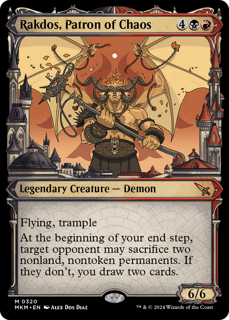 Rakdos, Patron of Chaos (Showcase) (0320) (320) [Murders at Karlov Manor] foil - Deck Out Gaming