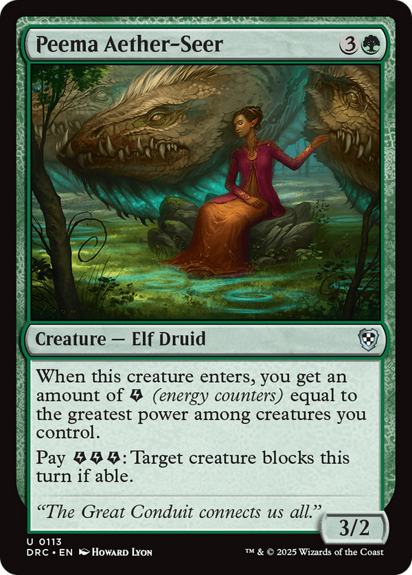 Peema Aether-Seer (113) [Commander: Aetherdrift] - Deck Out Gaming