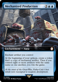 Mechanized Production (Extended Art) (Surge Foil) (989) [Fallout] foil - Deck Out Gaming