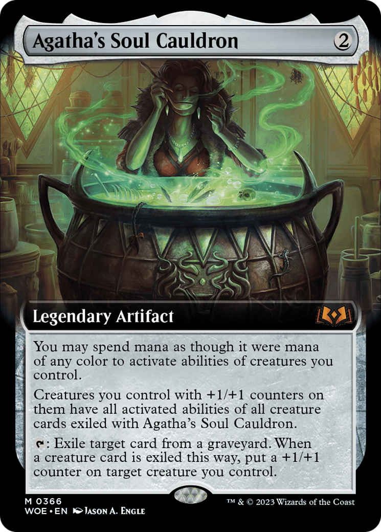 Agatha's Soul Cauldron (Extended Art) (366) [Wilds of Eldraine] foil - Deck Out Gaming