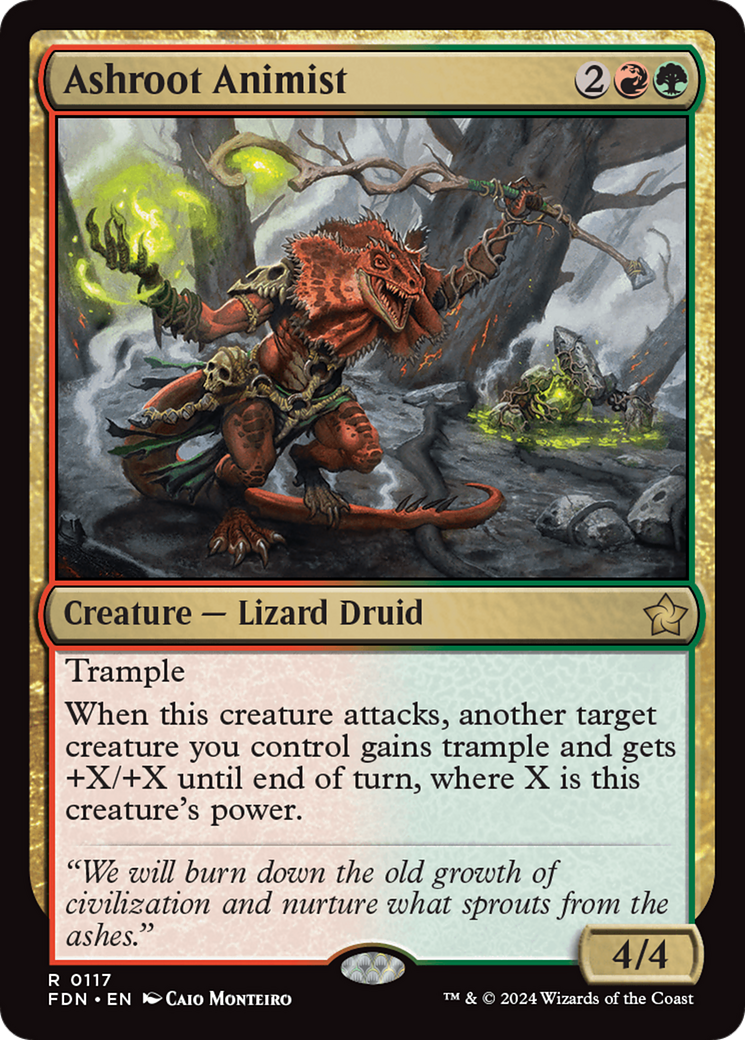 Ashroot Animist (117) [Foundations] - Deck Out Gaming