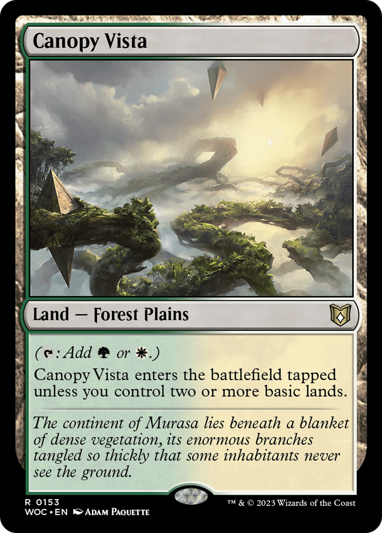 Canopy Vista (153) [Wilds of Eldraine Commander] - Deck Out Gaming