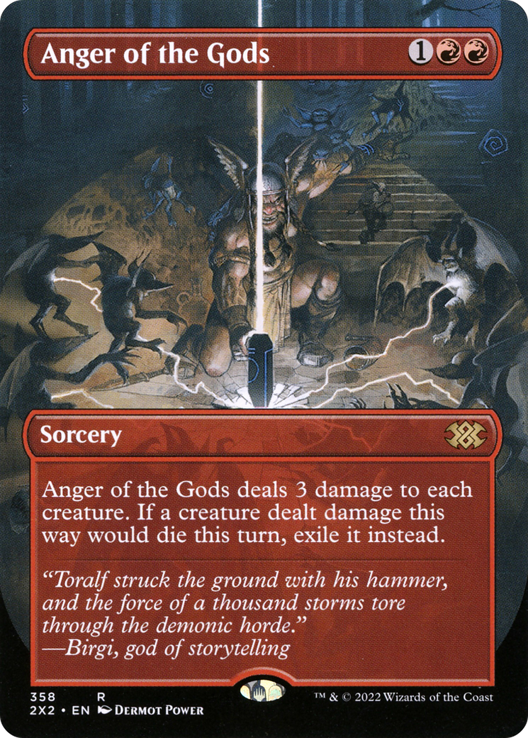 Anger of the Gods (Borderless) (358) [Double Masters 2022] foil - Deck Out Gaming