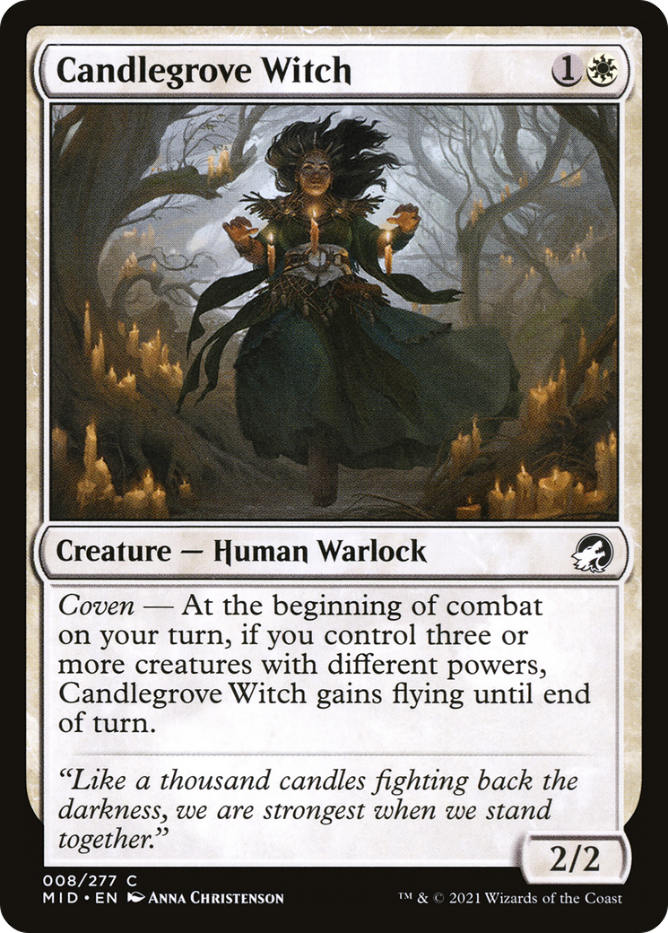 Candlegrove Witch (8) [Innistrad: Midnight Hunt] foil - Deck Out Gaming