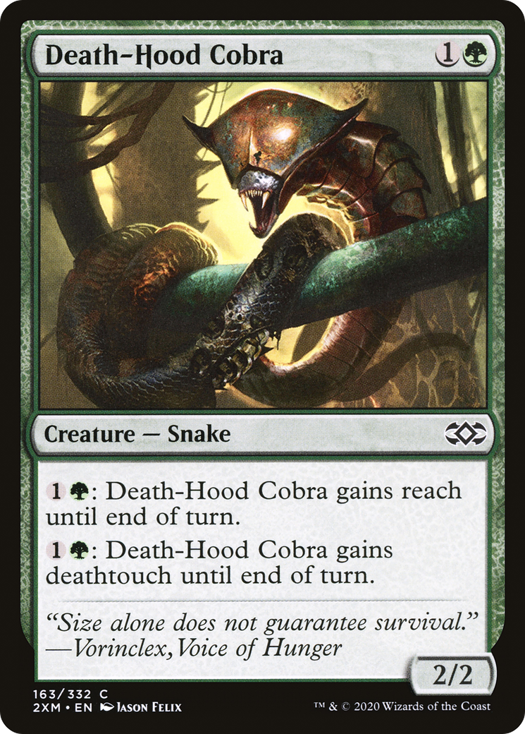 Death-Hood Cobra (163) [Double Masters] foil - Deck Out Gaming