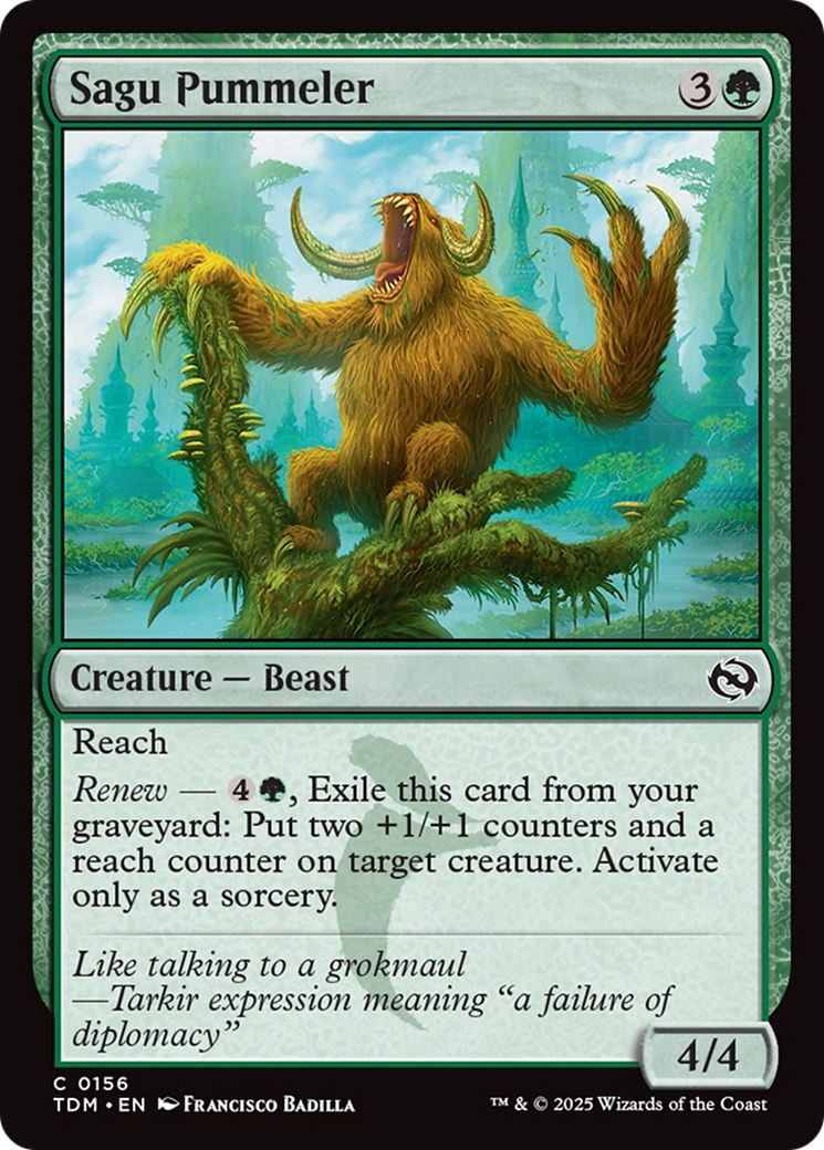 Sagu Pummeler (156) [Tarkir: Dragonstorm] foil - Deck Out Gaming