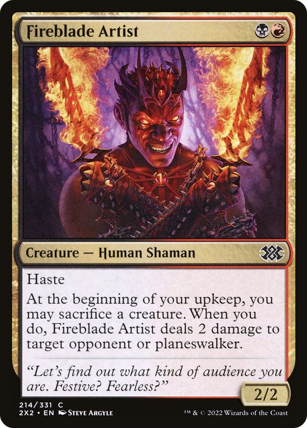 Fireblade Artist (214) [Double Masters 2022] - Deck Out Gaming