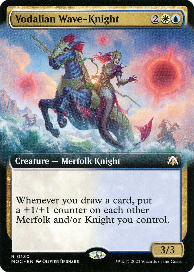 Vodalian Wave-Knight (Extended Art) (130) [March of the Machine Commander] - Deck Out Gaming