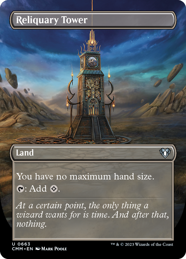 Reliquary Tower (Borderless) (663) [Commander Masters] foil - Deck Out Gaming