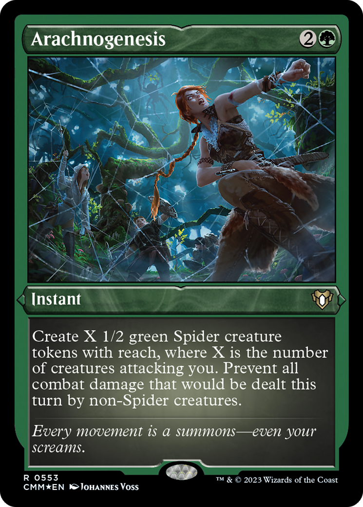 Arachnogenesis (553) [Commander Masters] etched - Deck Out Gaming